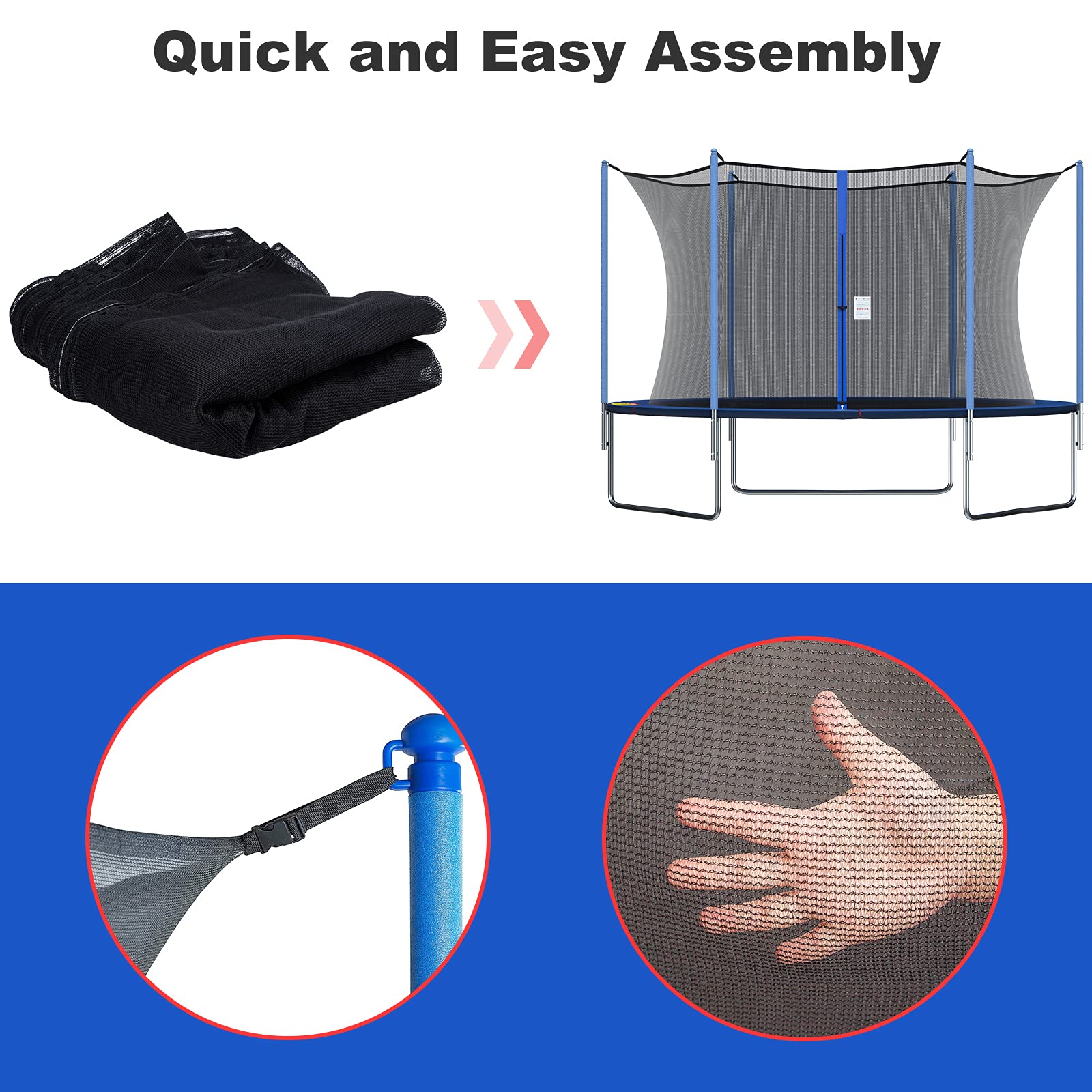 NONMON folded net in storage bag displaying compact storage convenience