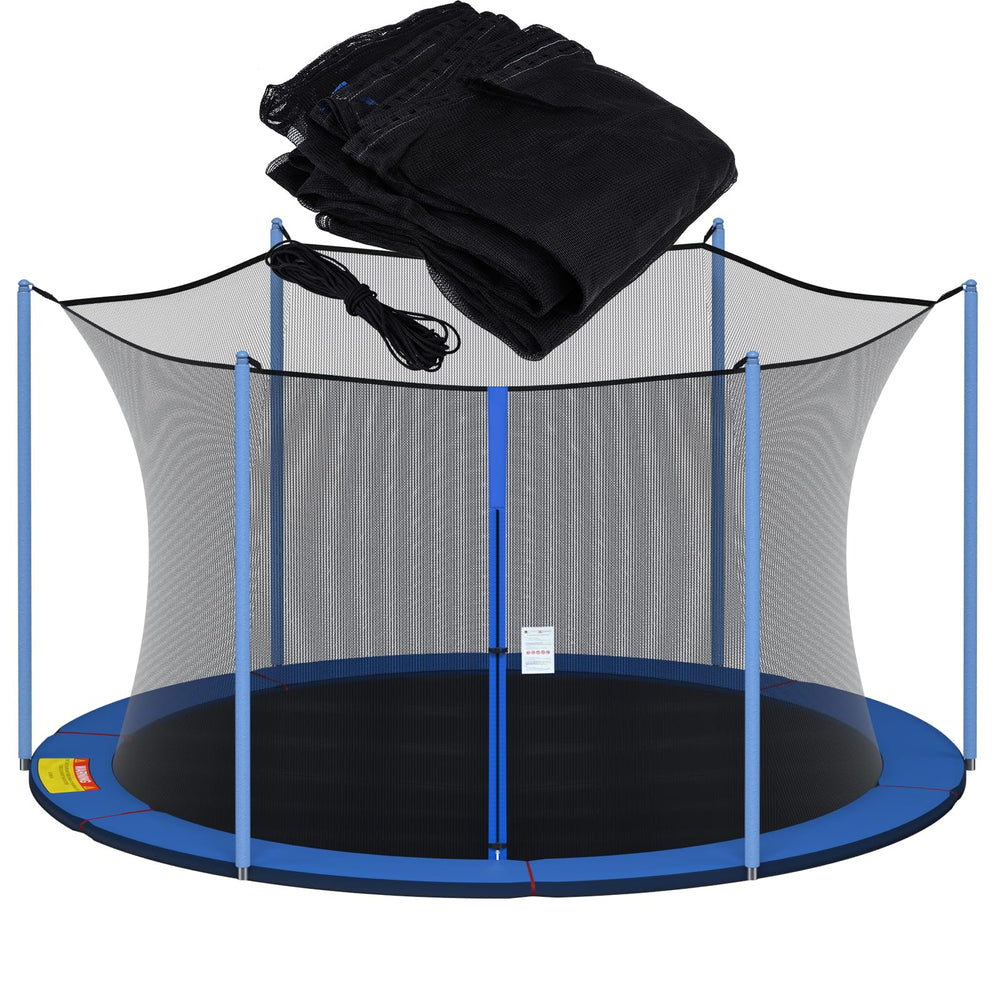 NONMON front view of 12ft replacement net showing full enclosure and clear access