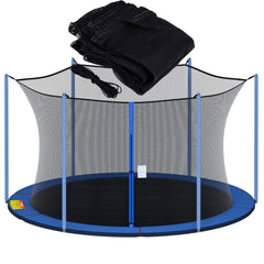 NONMON front view of 12ft replacement net showing full enclosure and clear access