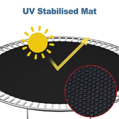 NONMON polypropylene mesh texture close-up showing UV resistance and quick drainage