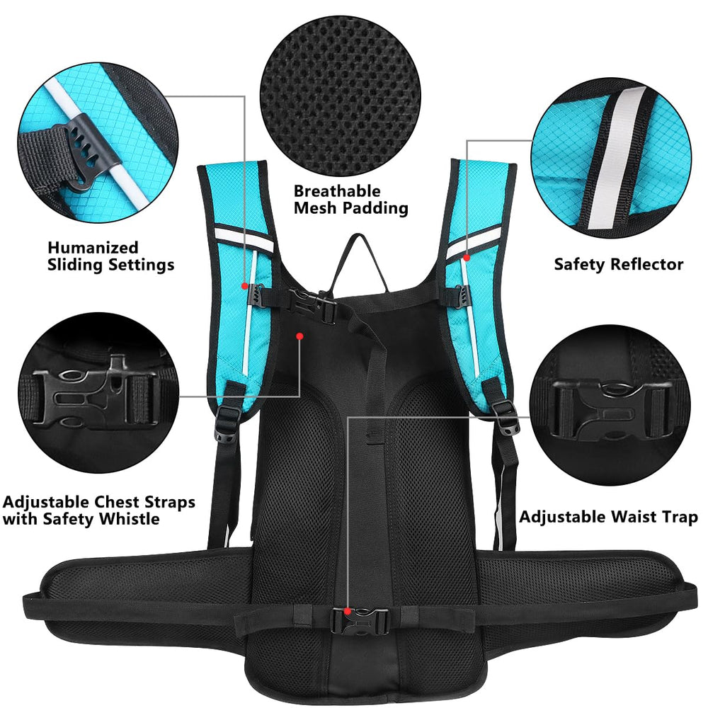 NONSAR adjustable shoulder strap and heavy-duty zipper for secure comfortable fit