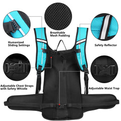 NONSAR adjustable shoulder strap and heavy-duty zipper for secure comfortable fit