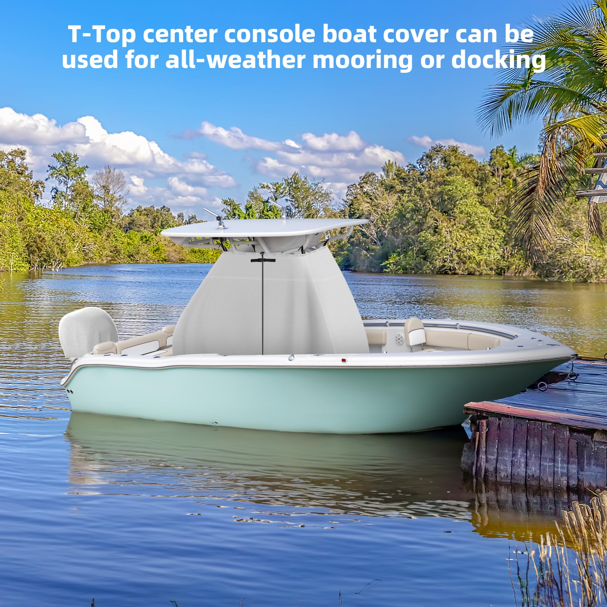 NOOKAT motor cover attached to outboard protecting engine from spray