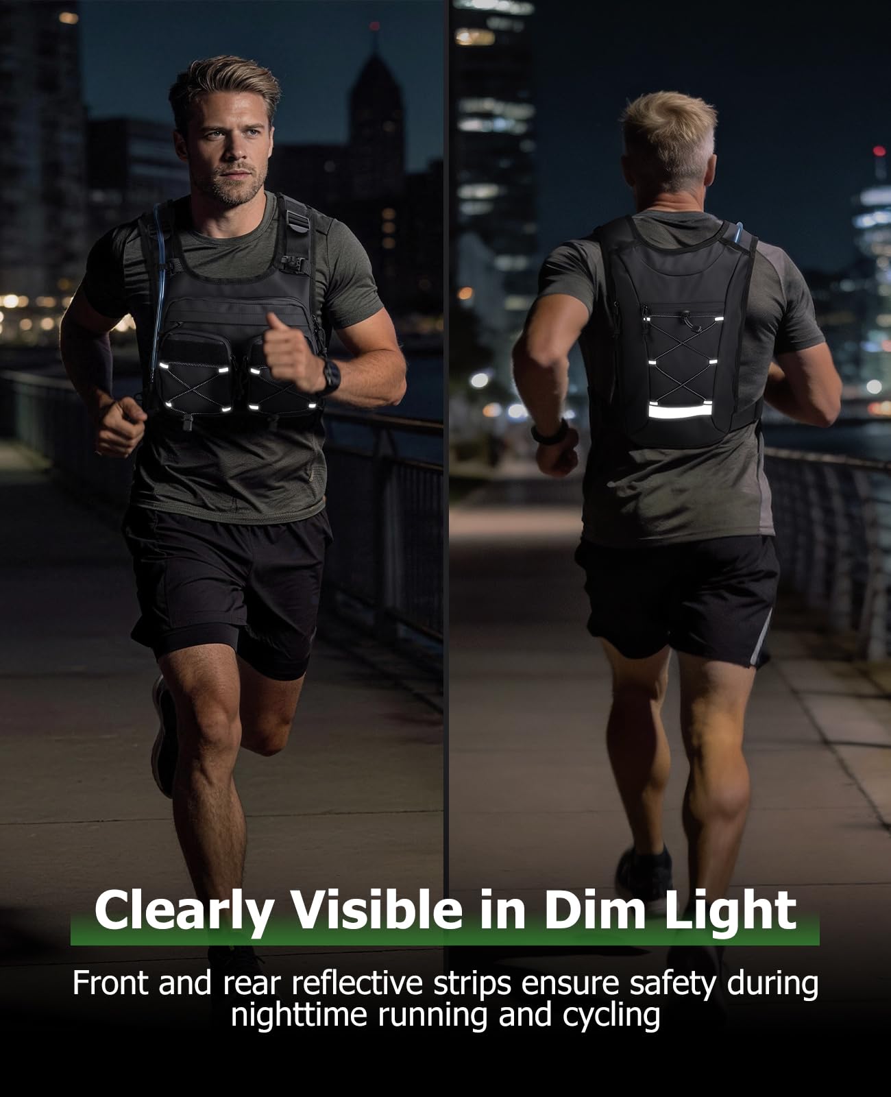NOOLA vest laid flat showing size options and proportional fit