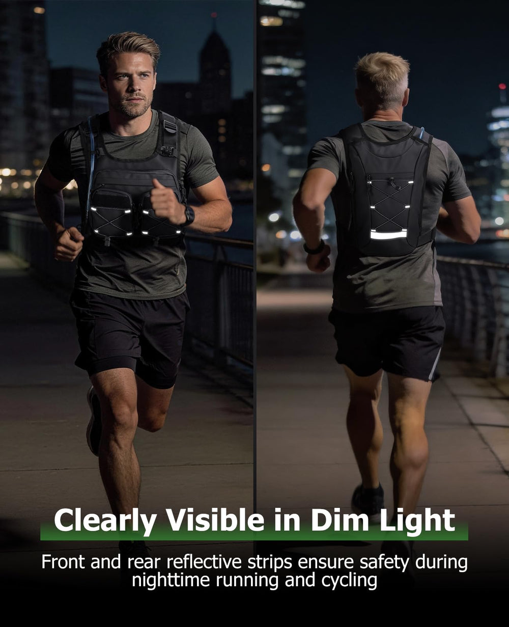 NOOLA vest laid flat showing size options and proportional fit