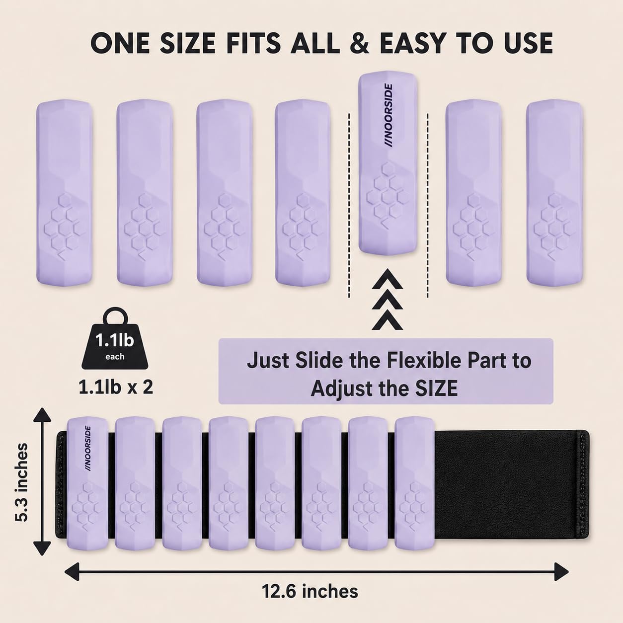 NOORSIDE size comparison in hand illustrating compact portability