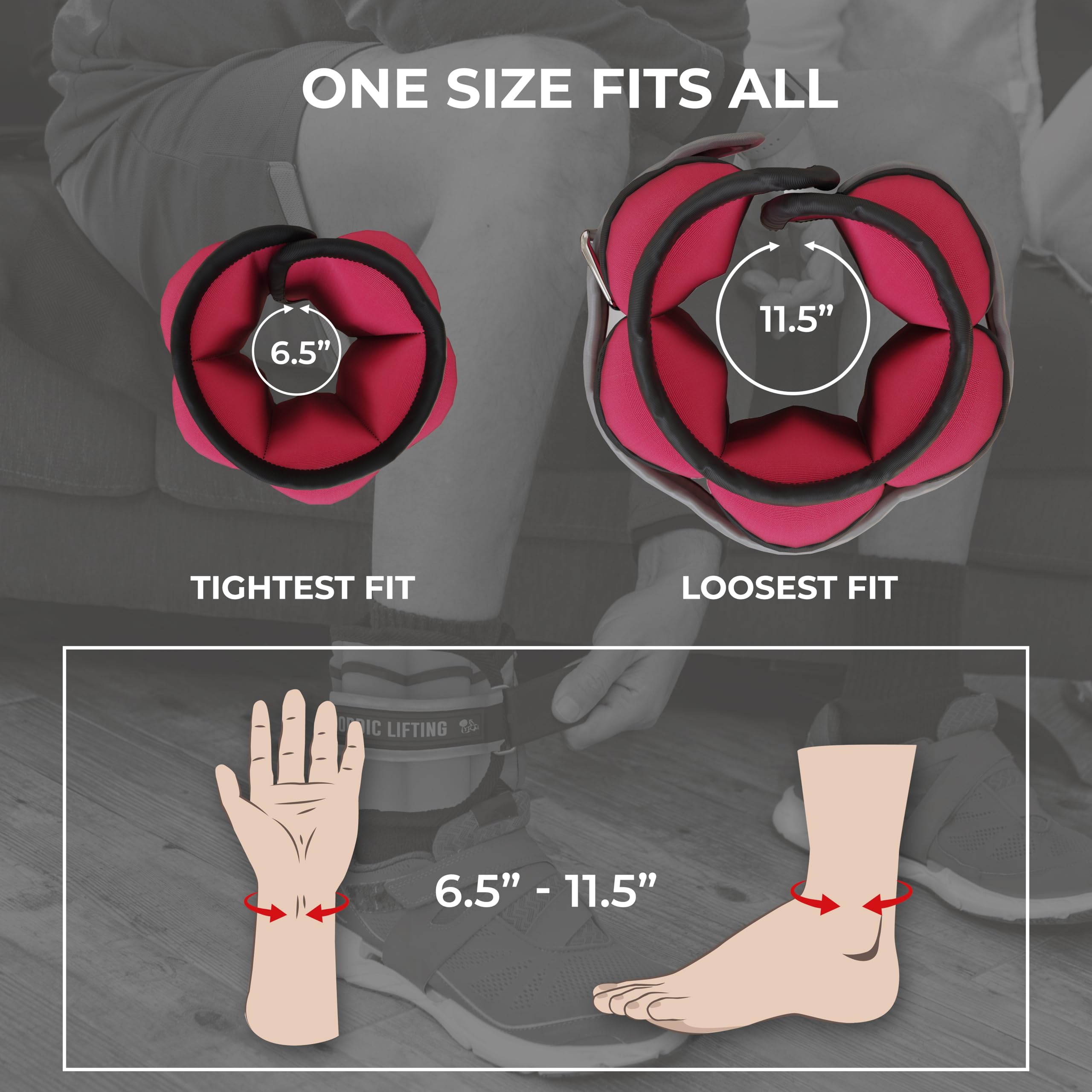 Nordic Lifting worn on wrist in yoga for versatile training
