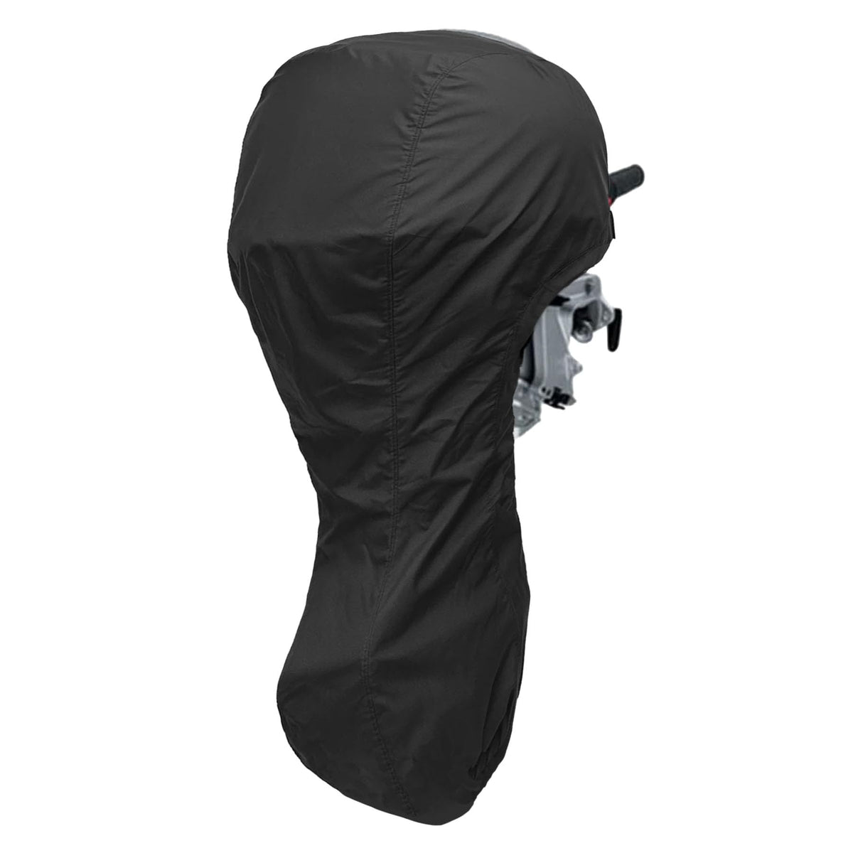 NorthBoat front view of cover on outboard showing full protection benefit
