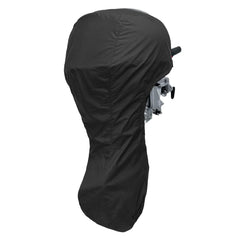 NorthBoat front view of cover on outboard showing full protection benefit