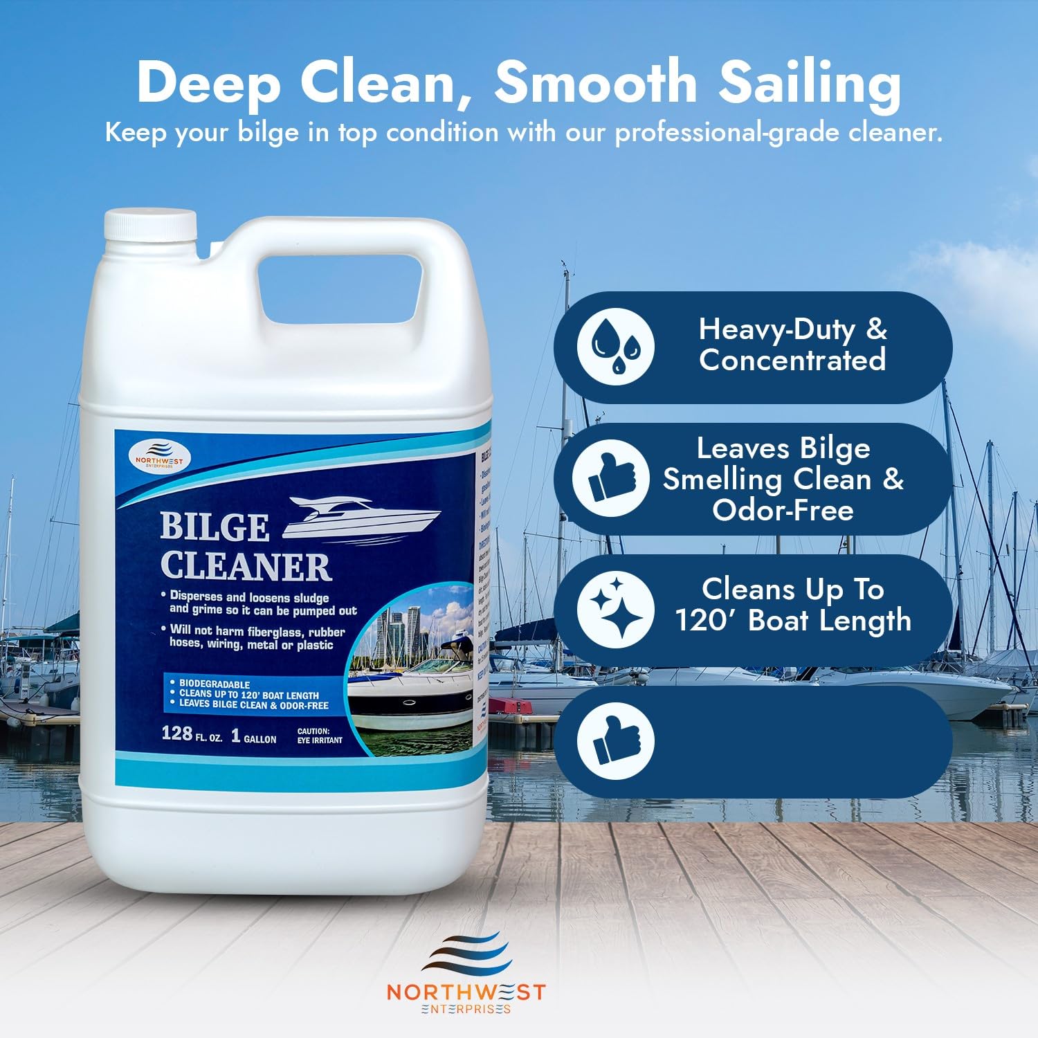 NORTHWEST ENTERPRISES foam and texture of cleaner demonstrating cleaning power