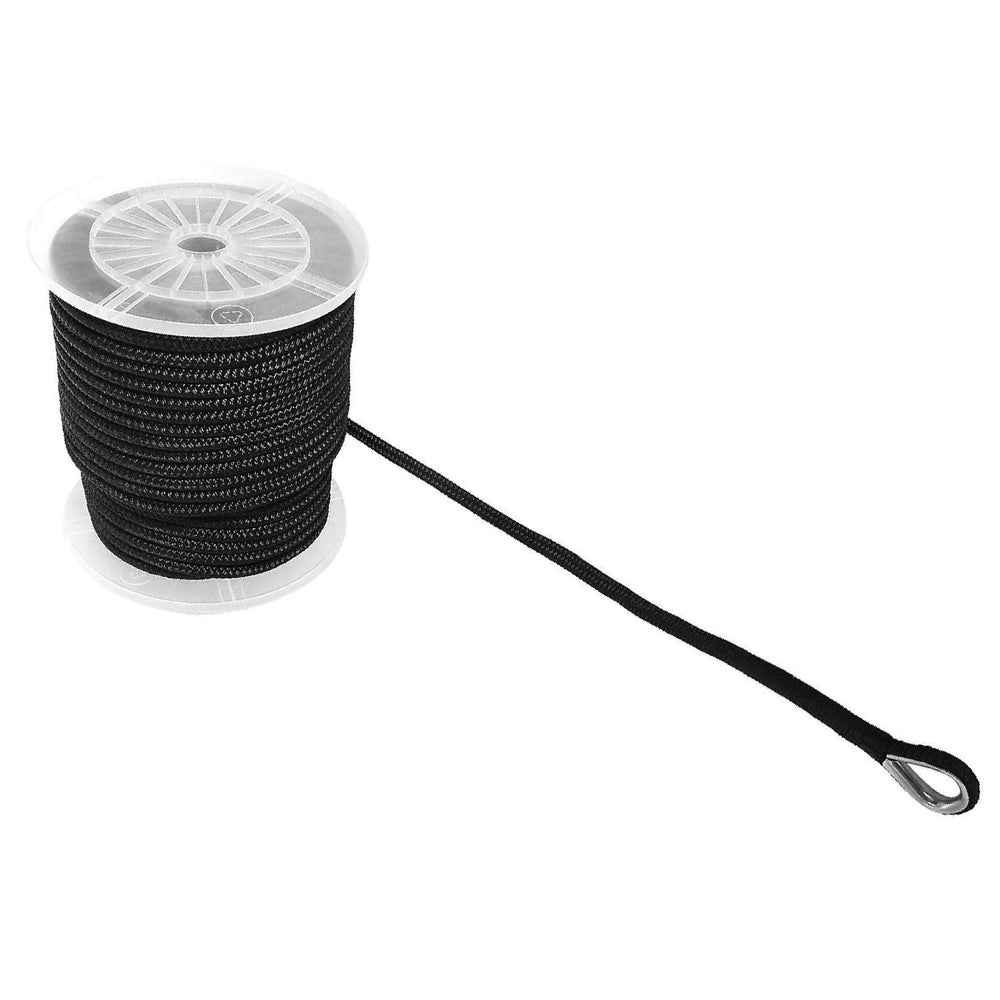 NovelBee anchor rope in use with boat at anchor showing secure hold and shock absorption benefit