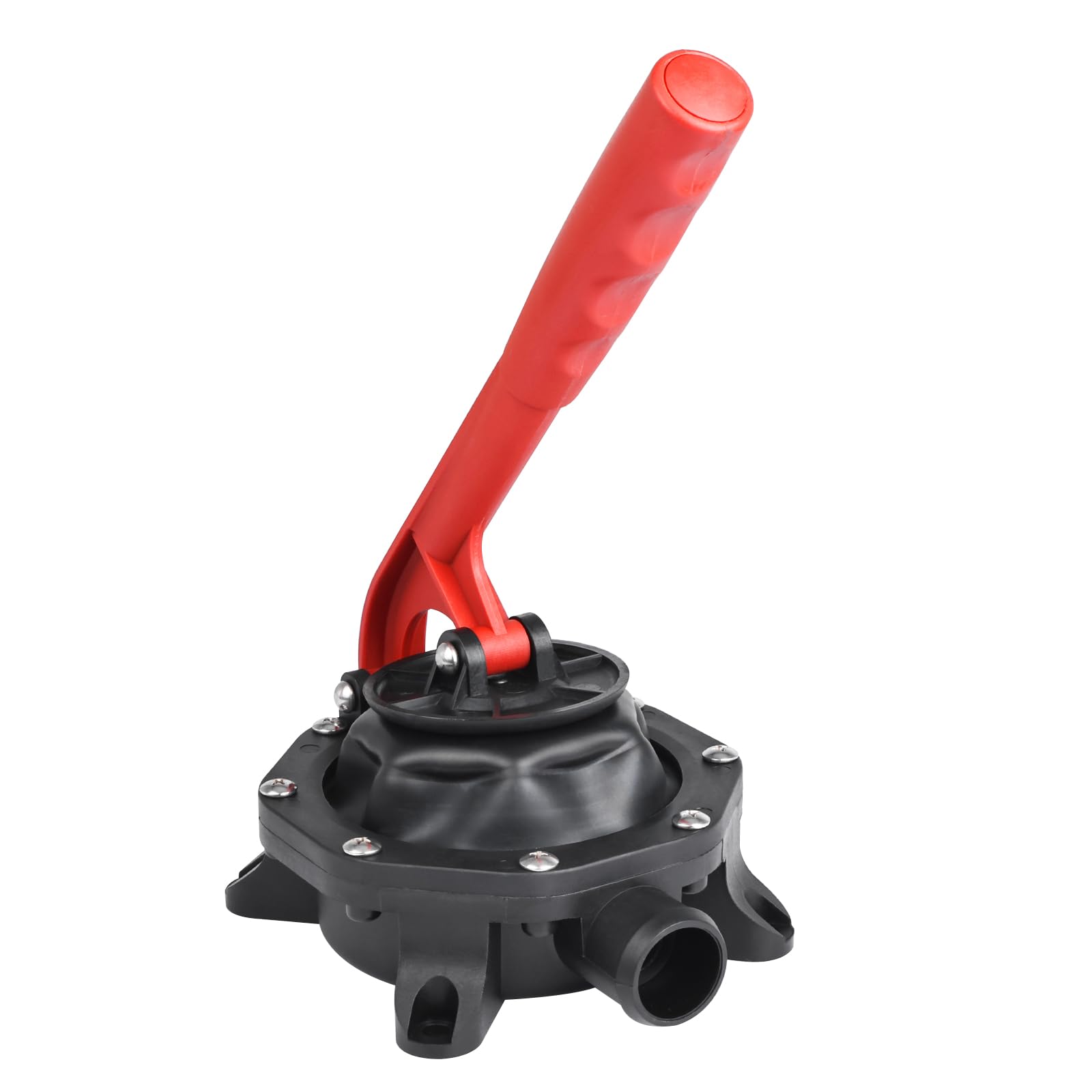 NovelBee front view of pump showing ports and compact profile, reliable emergency use