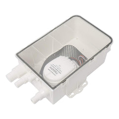 NovelBee front view of pump box showing compact marine wastewater solution and easy access