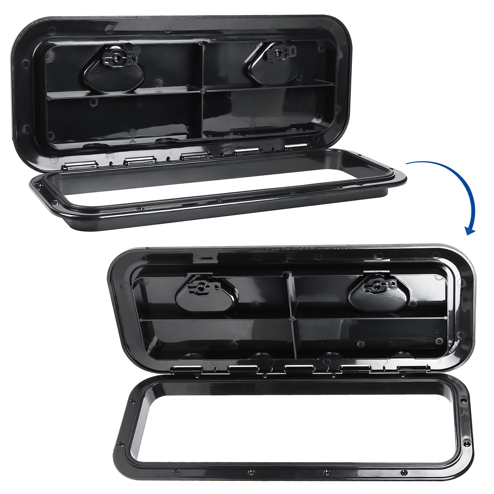 NovelBee installed in boat deck demonstrating secure, sealed marine mounting