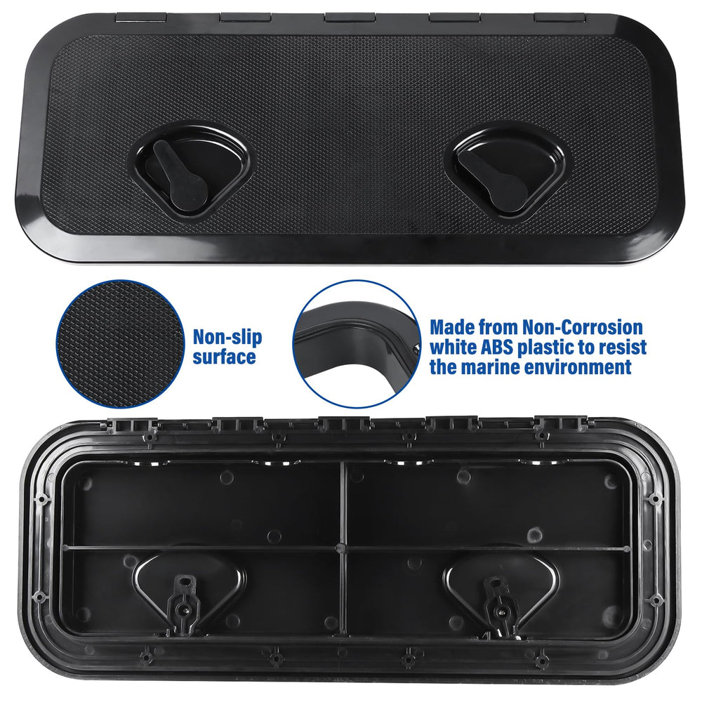 NovelBee recessed handles close-up offering snag-free grip and secure opening