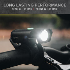 NP NIGHT PROVISION BX-400 taillight rear view showing 120-lumen DUO visibility for safety