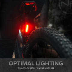 NP NIGHT PROVISION mounted on handlebar demonstrating secure tool-free fit
