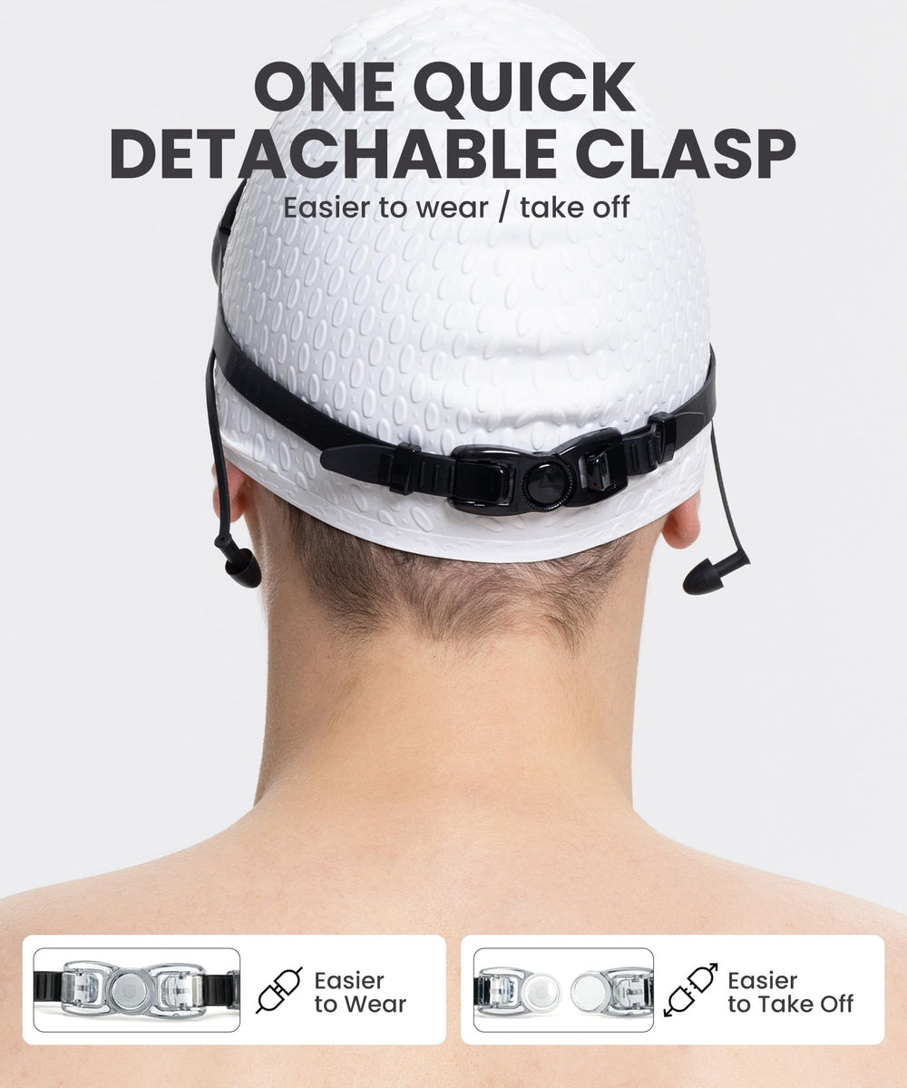 NSSIW worn by swimmer action shot showing panoramic vision benefit