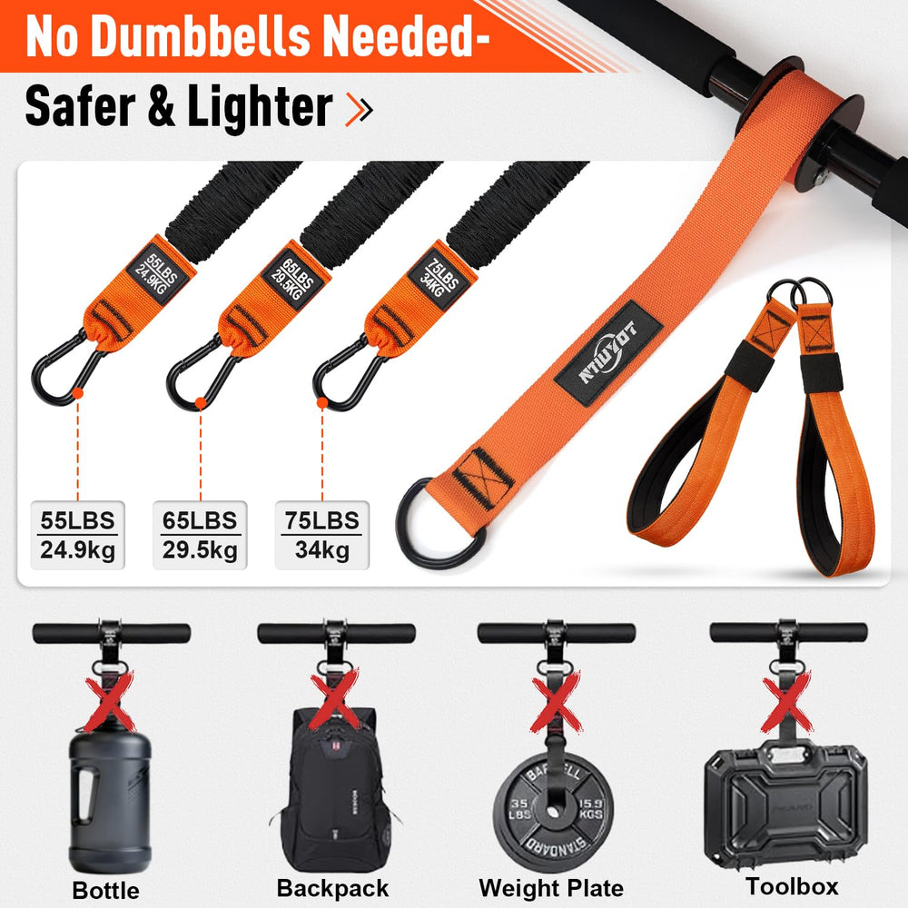 NTIUYOT door anchor setup enabling chest and back exercises
