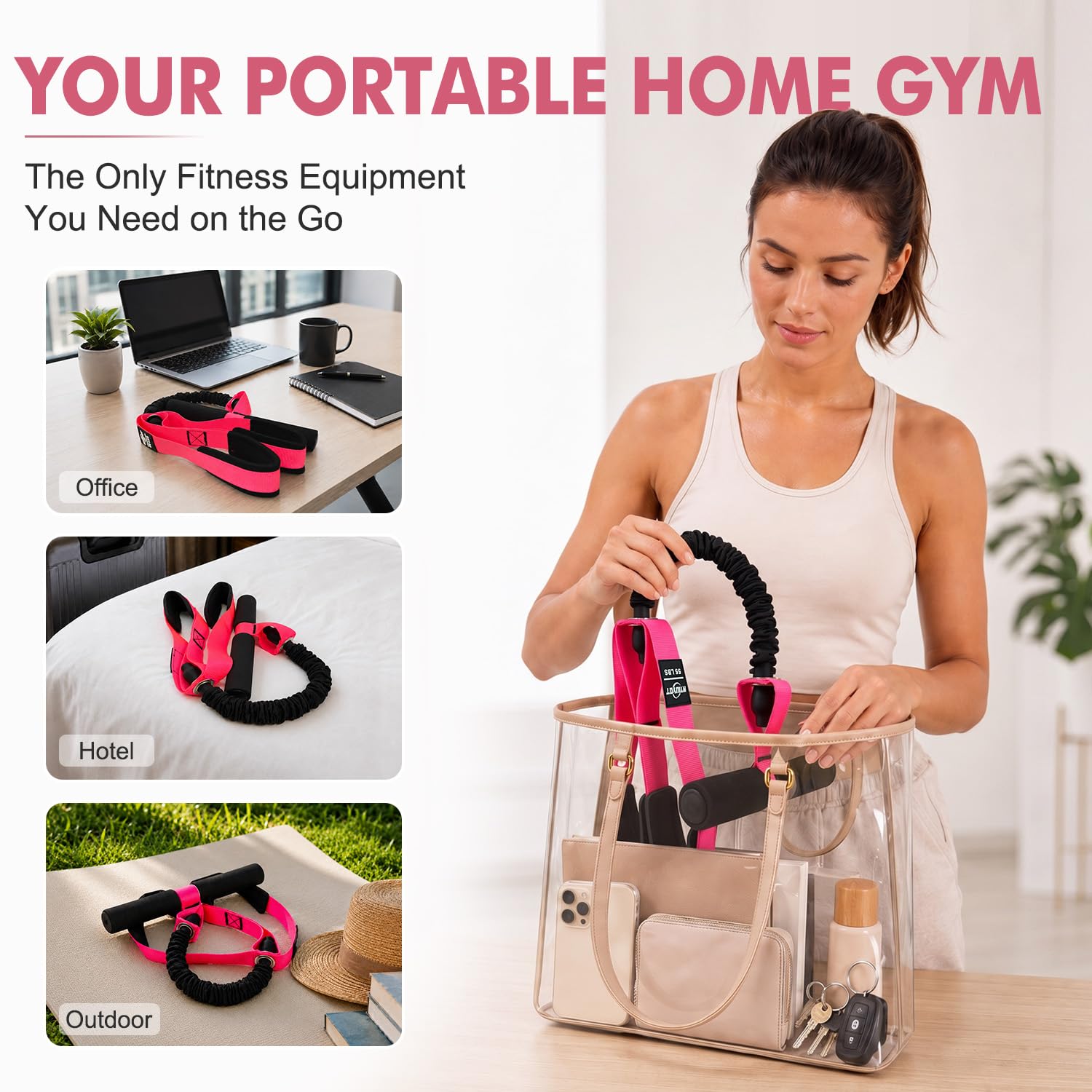 NTIUYOT lifestyle setup in a living room demonstrating convenient home training