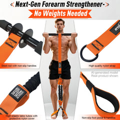 NTIUYOT rolling steel handle reducing wrist strain during forearm work