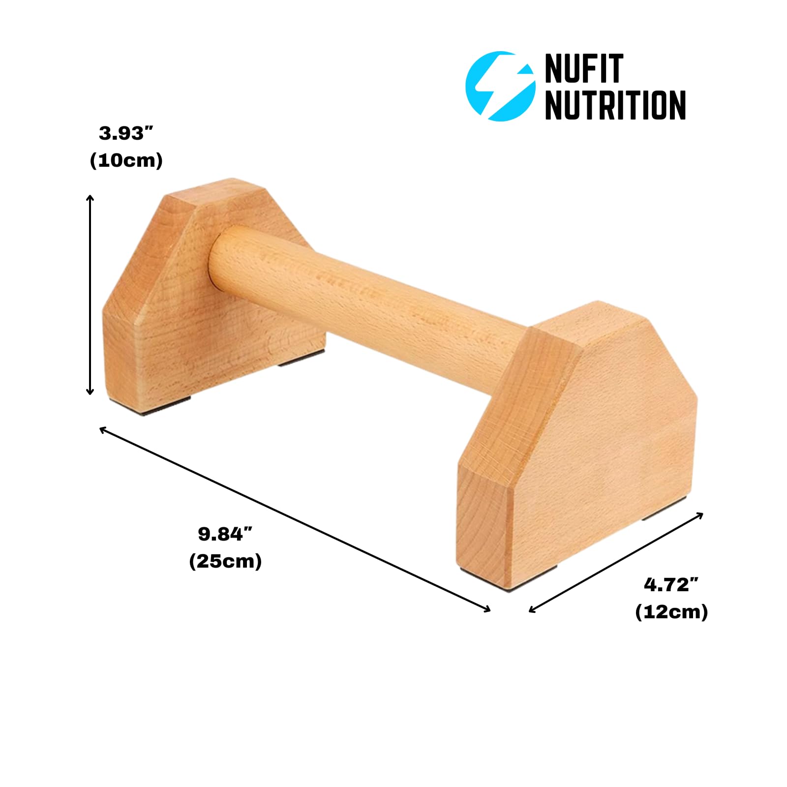 NuFit push up bars in use during push-up demonstrating improved form