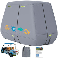 Nukugula front view of cover protecting cart from rain and sun