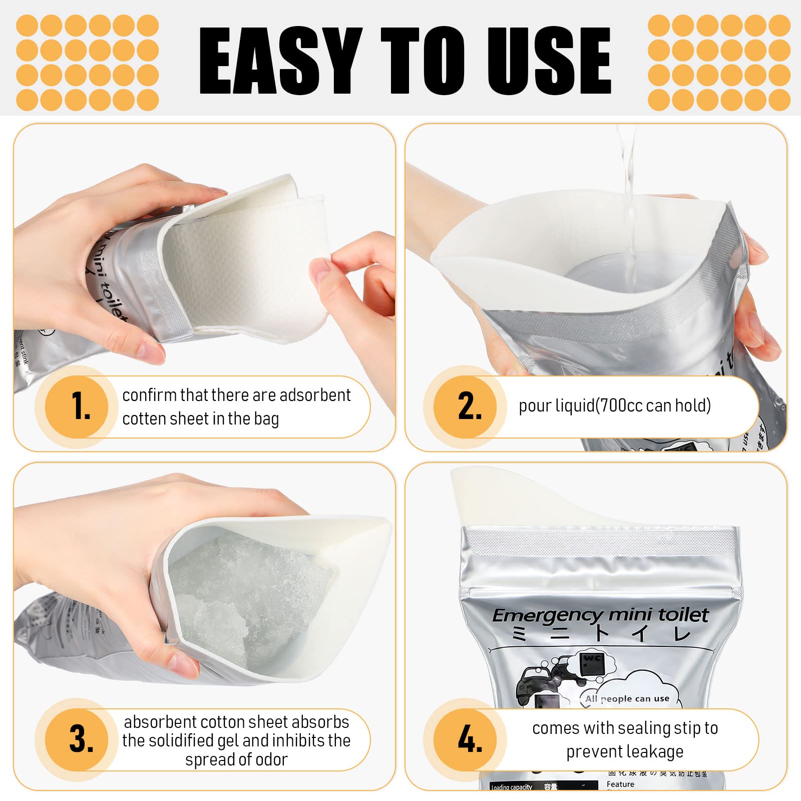 Nuogo bag in use at campsite providing discreet sanitary relief