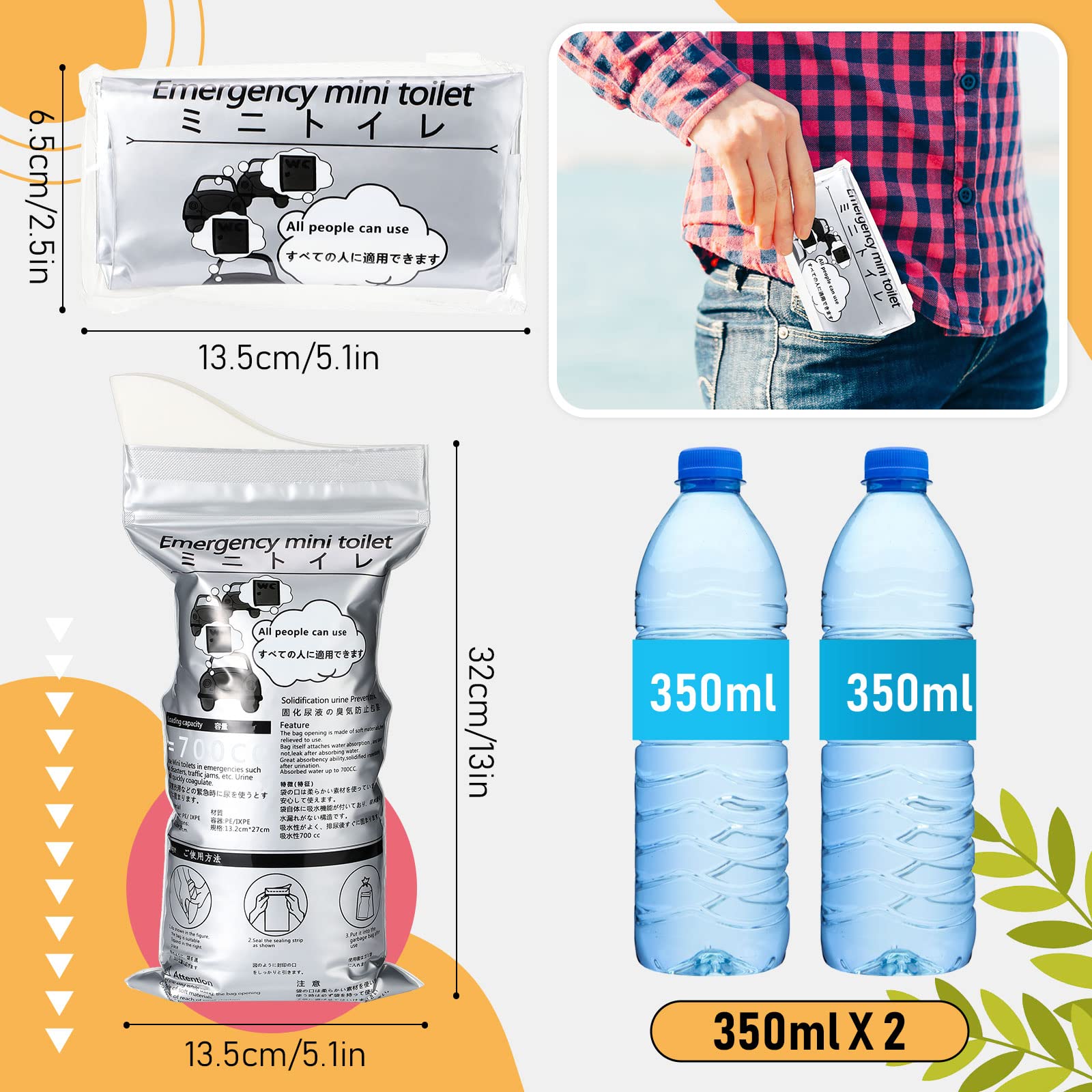 Nuogo single folded bag compact for pocket storage and easy carry