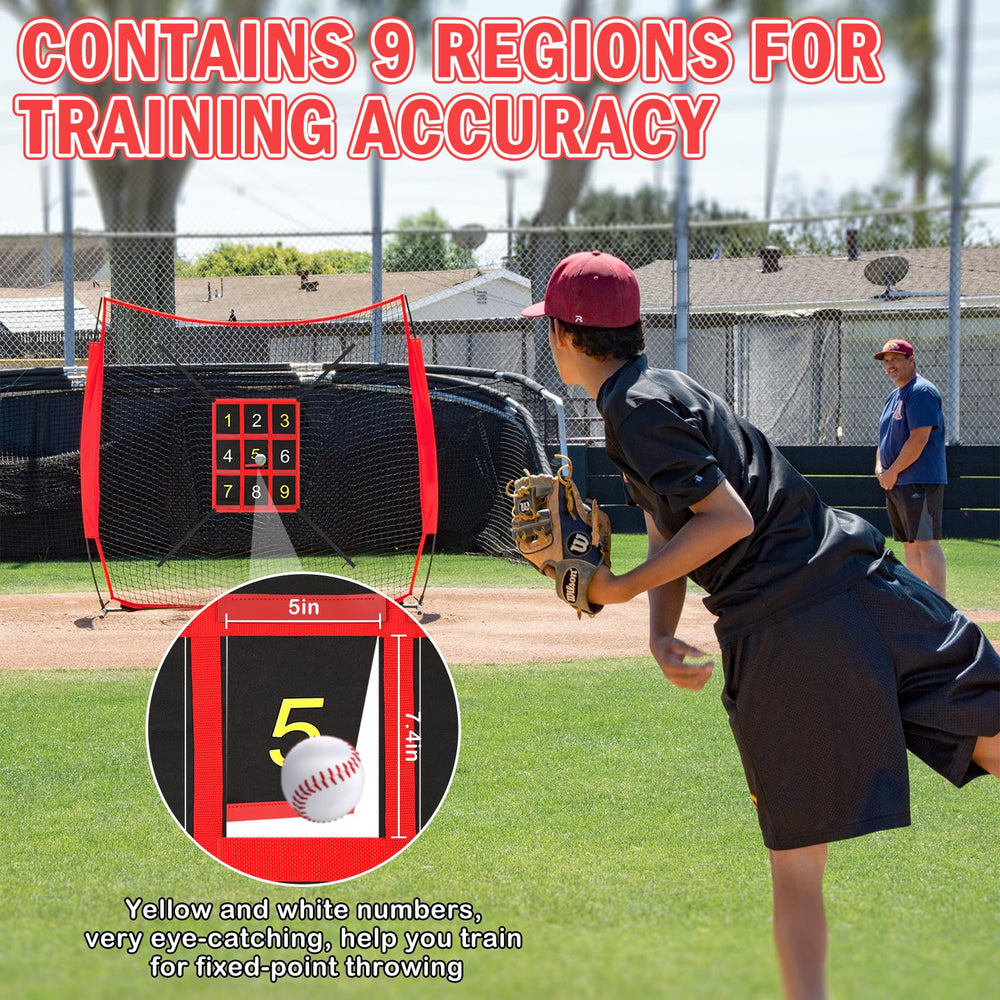 NVAAV in use pitching drill demonstrates improved throwing accuracy during practice