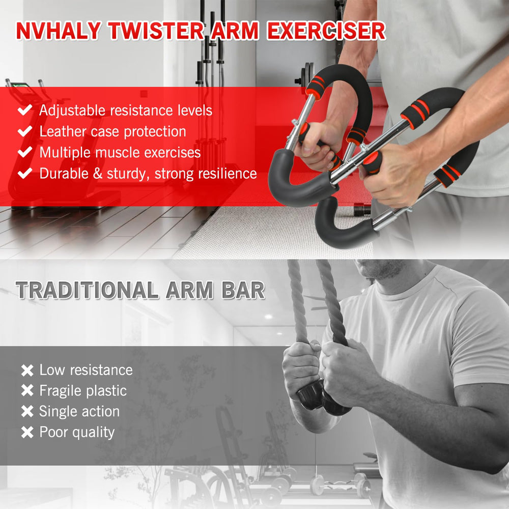 Nvhaly torsion spring detail highlighting steel build for durable resistance