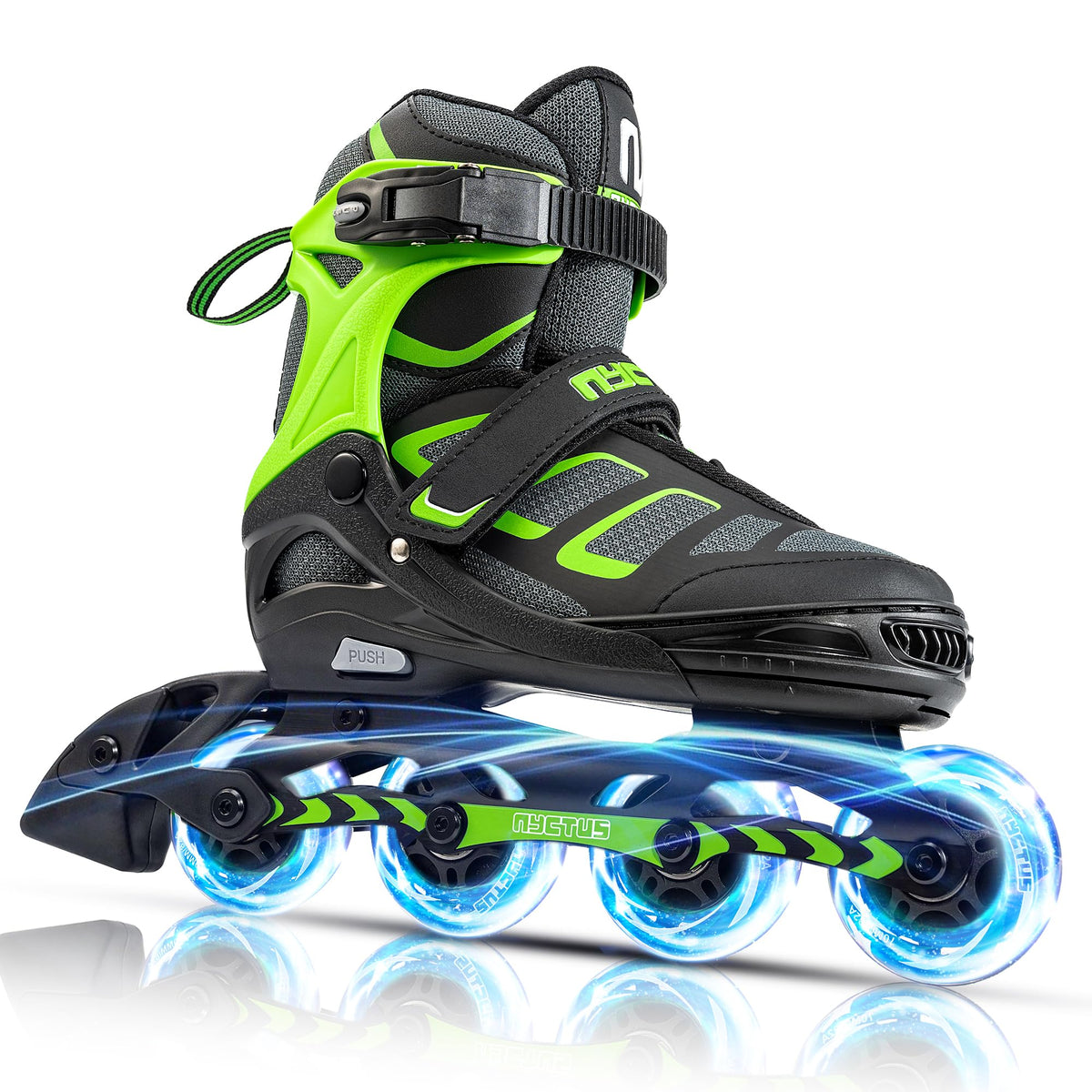 NYCTUS front view inline skates showing design and fit for comfortable rides