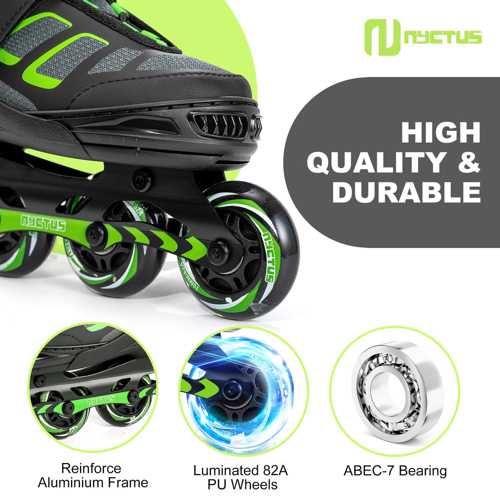 NYCTUS illuminated wheels glowing during use for visibility and fun
