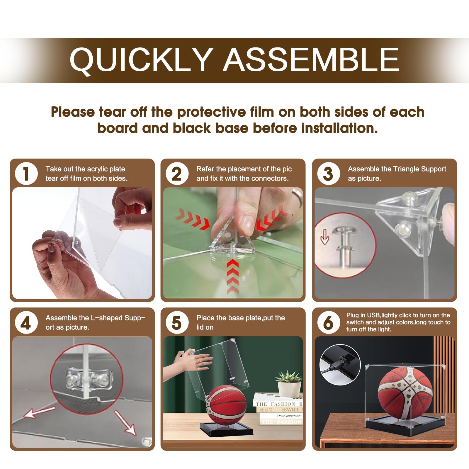 NyTfxkeJ assembly image with expansion nails showing quick tool-free build benefit