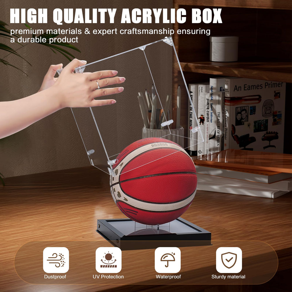 NyTfxkeJ top-down view showing acrylic clarity and 360-degree visibility benefit