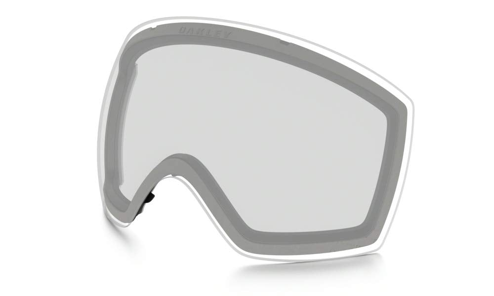 Oakley clear lens front view showing high clarity and safety benefit