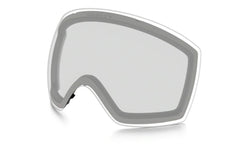 Oakley clear lens front view showing high clarity and safety benefit