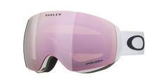 Oakley Flight Deck front view matte white frame showing wide field of view benefit