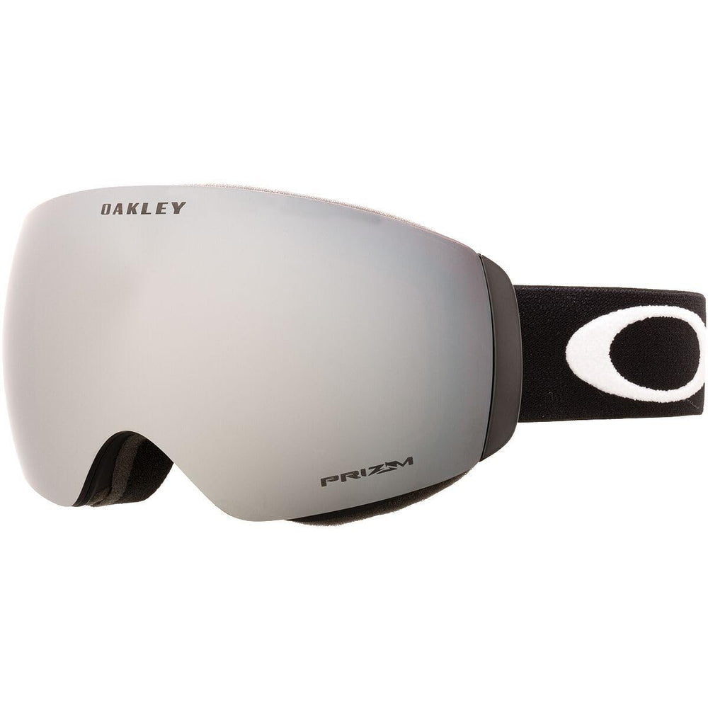 Oakley Flight Deck M matte black front view showing wide field of vision and style