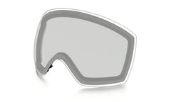Oakley Flight Deck XM front view showing clear Prizm lens and wide field of view benefit
