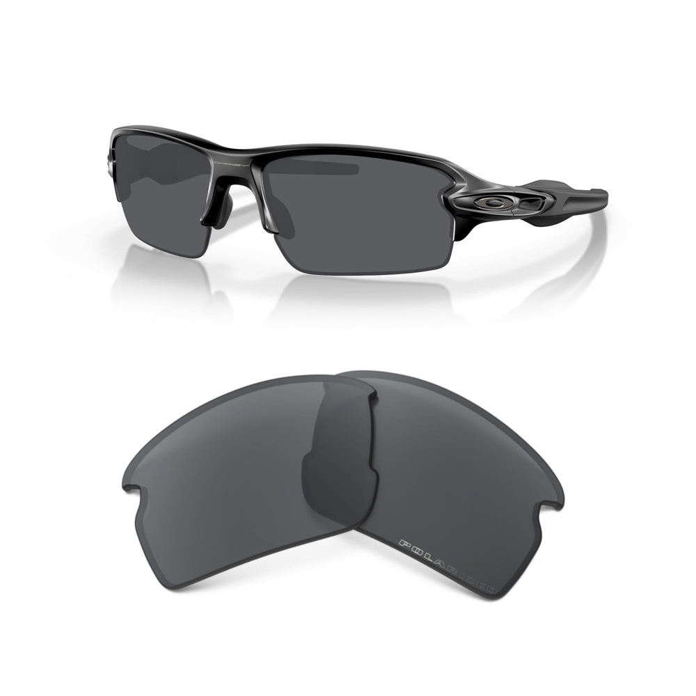 Oakley front view showing Black Iridium lenses and sleek frame for crisp vision