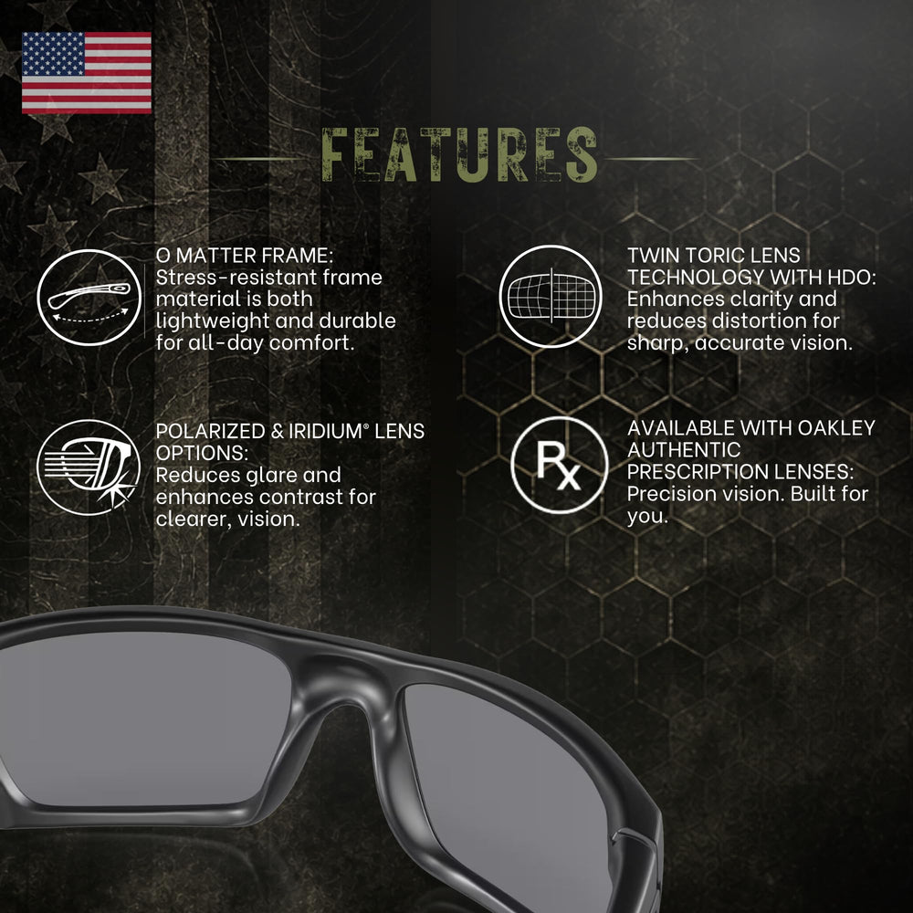 Oakley Fuel Cell frame detail showing O-Matter texture and durability benefit