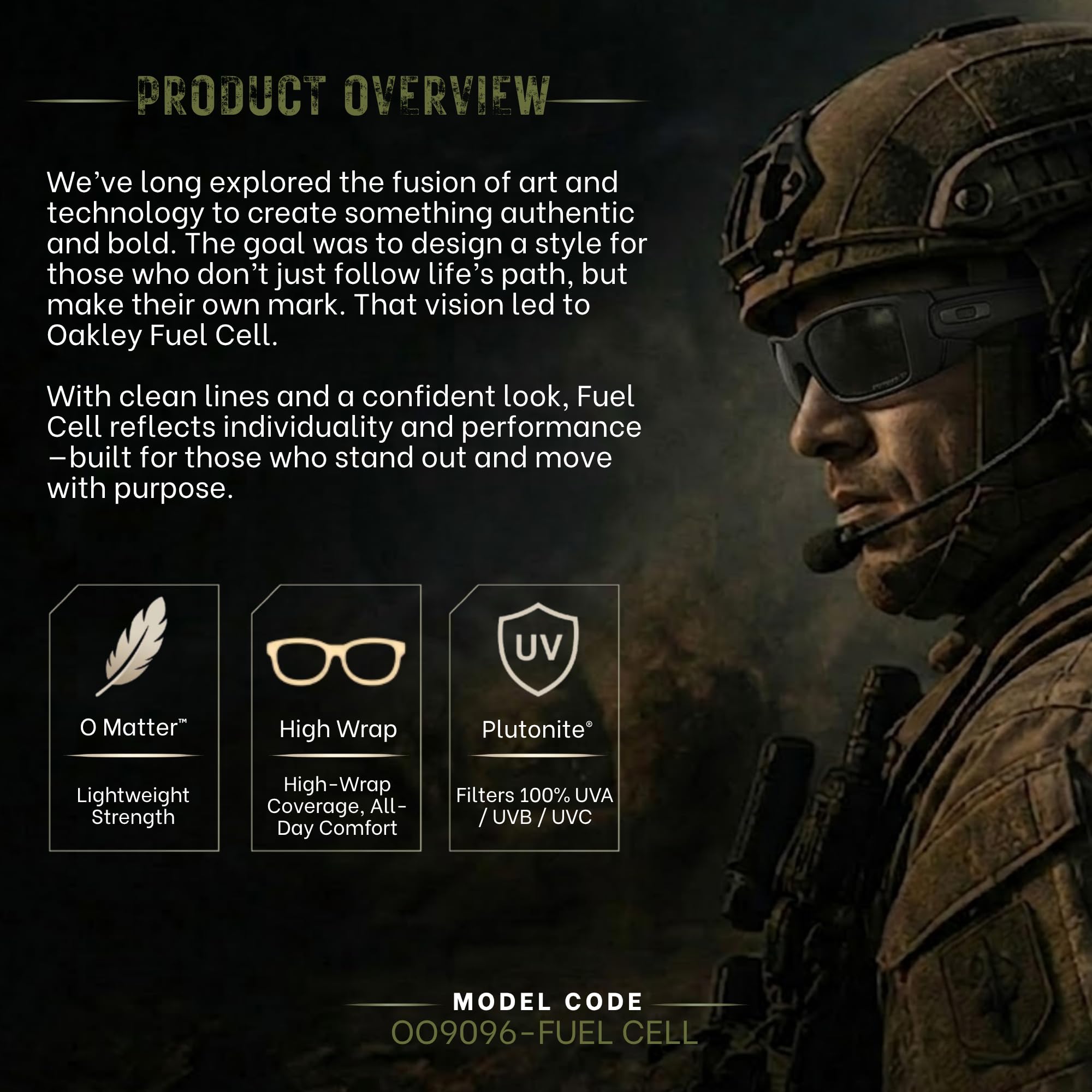 Oakley Fuel Cell worn outdoors showing bright-light protection benefit