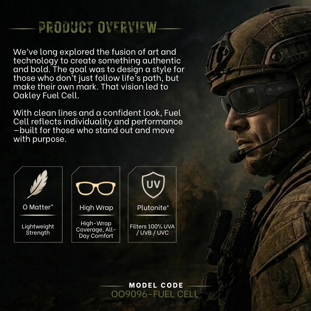 Oakley Fuel Cell worn outdoors showing bright-light protection benefit