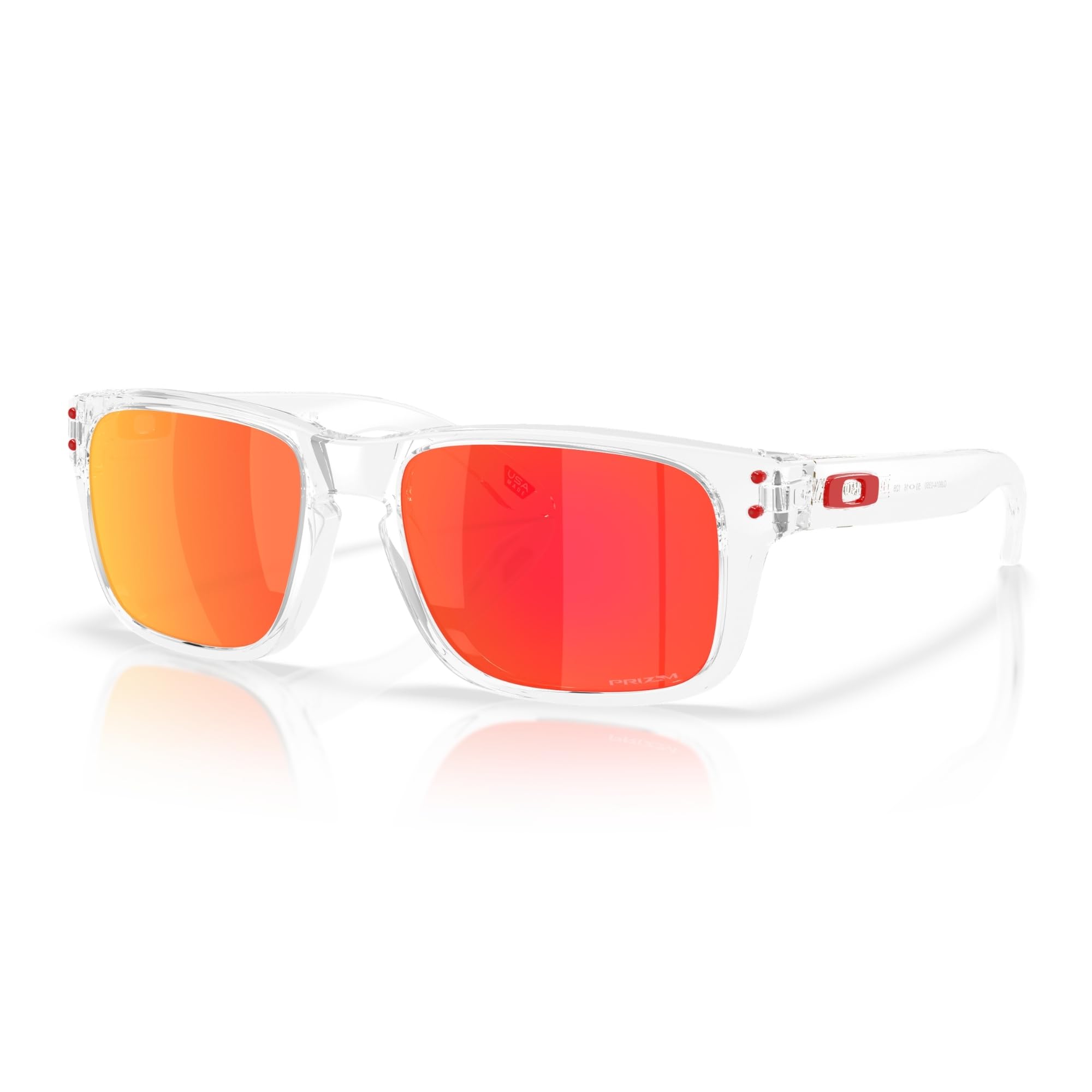 Oakley Holbrook XXS front view clear frame showing youthful style and comfortable fit