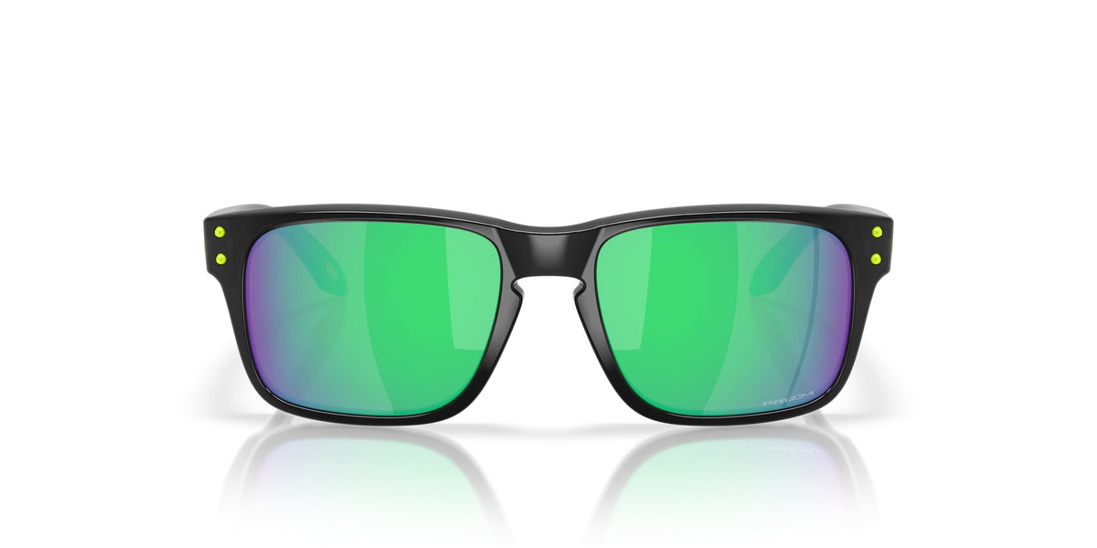 Oakley Holbrook XXS front view showing black ink frame and youthful fit benefit