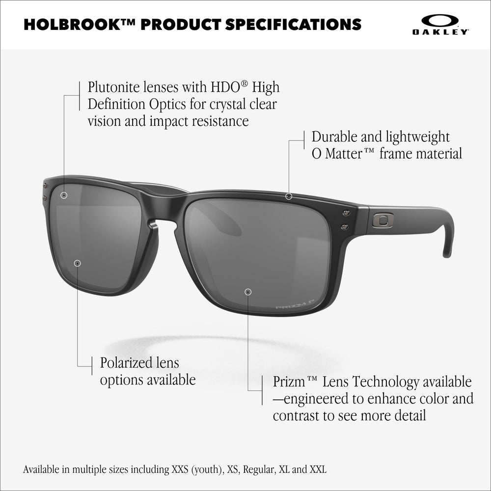 Child wearing Oakley Holbrook XXS outdoors showing secure fit and clearer vision benefit