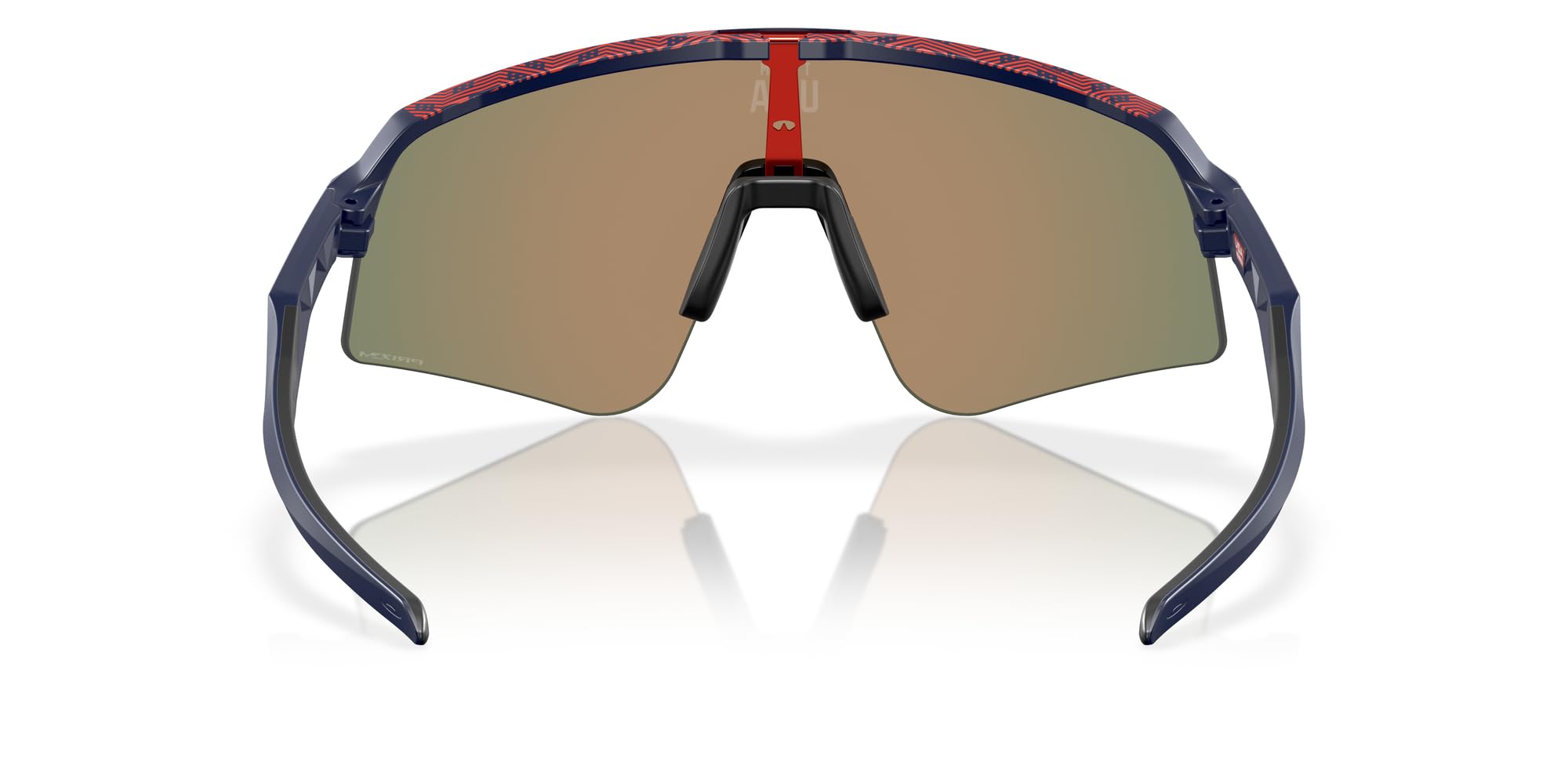 Oakley Sutro Lite Sweep worn by cyclist outdoors demonstrating wide coverage and active use