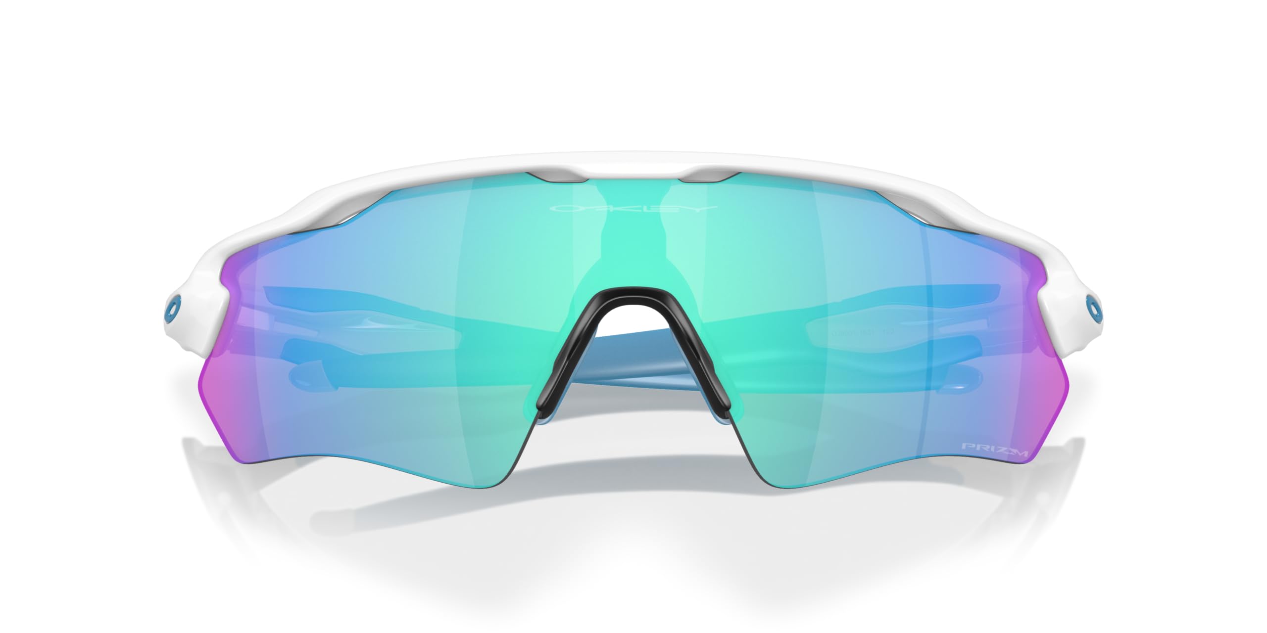 Oakley semi-rim profile view showing lightweight construction and broad coverage