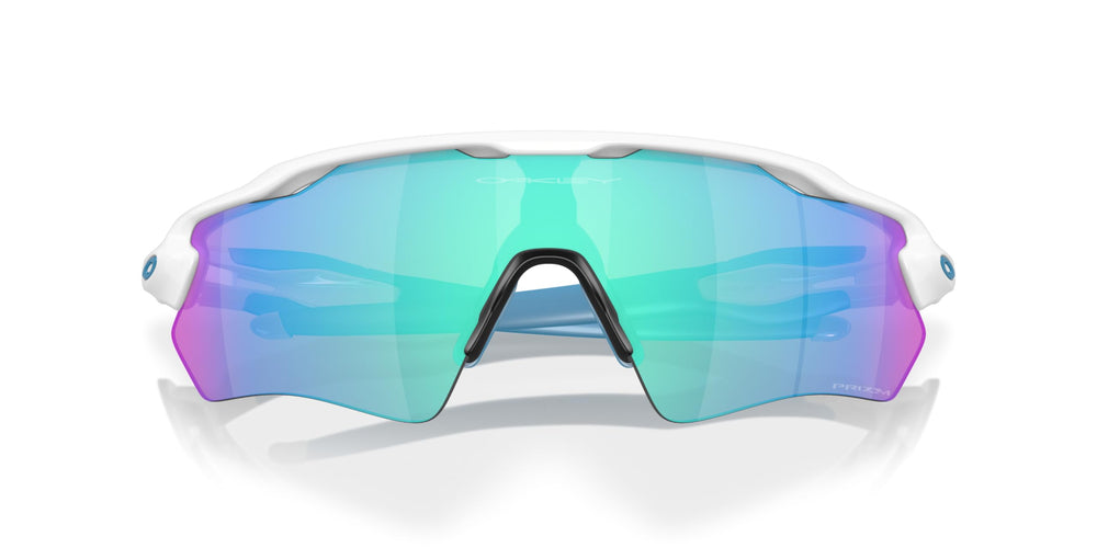 Oakley semi-rim profile view showing lightweight construction and broad coverage